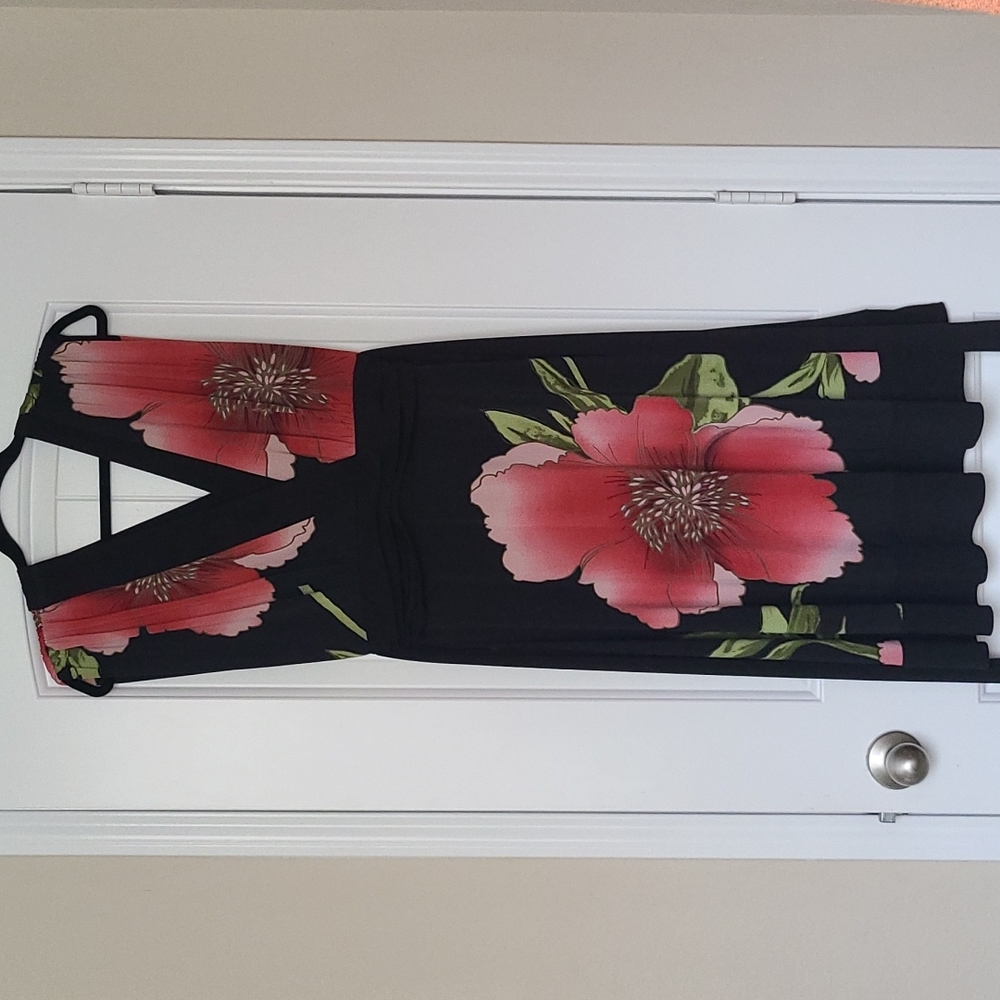 Roulette XL Black Floral Dress